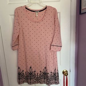 Soma Pink Polka Dot Pijama Dress